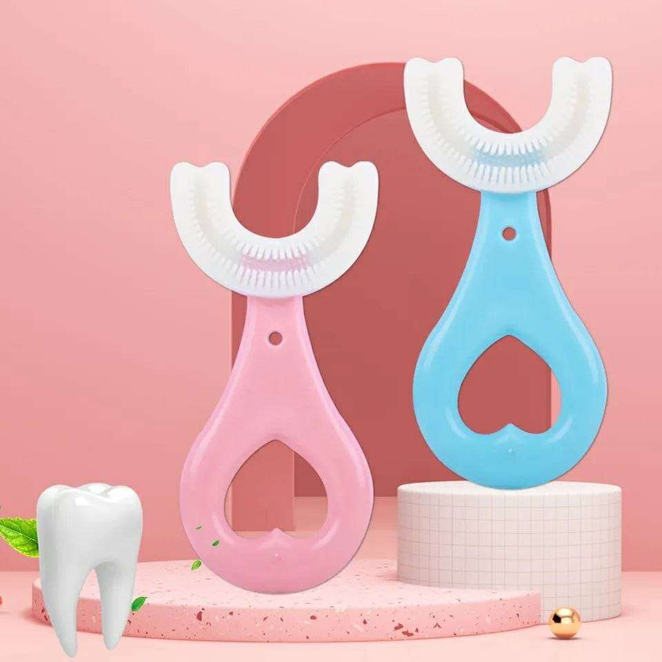 Image de Brosse à dents en Silicone en forme de U pour enfants, nettoyage en profondeur, blanchiment, Massage, modèle 360 ° U | Ifis.Store WhatsApp Image 2024 02 16 at 19.27.15